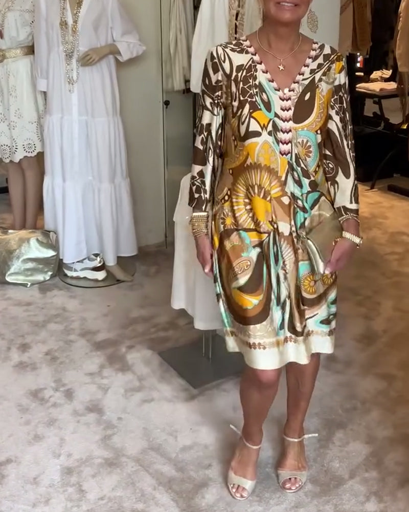 Marta – Vestido boho estampado solar