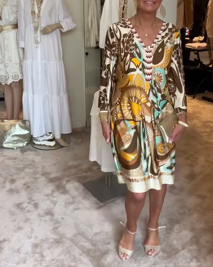 Marta – Vestido boho estampado solar