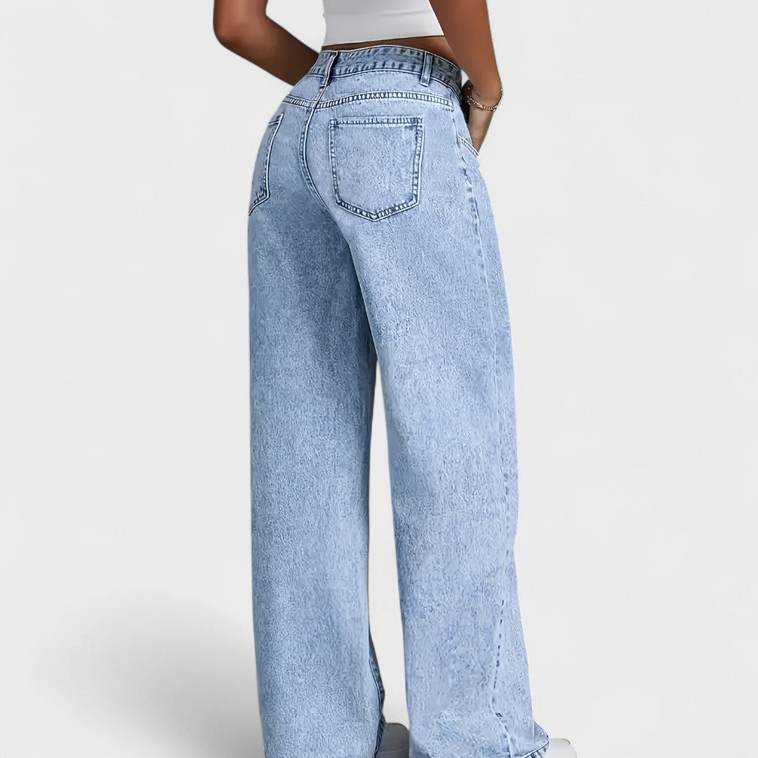 Mara - Jeans rectos anchos de mujer