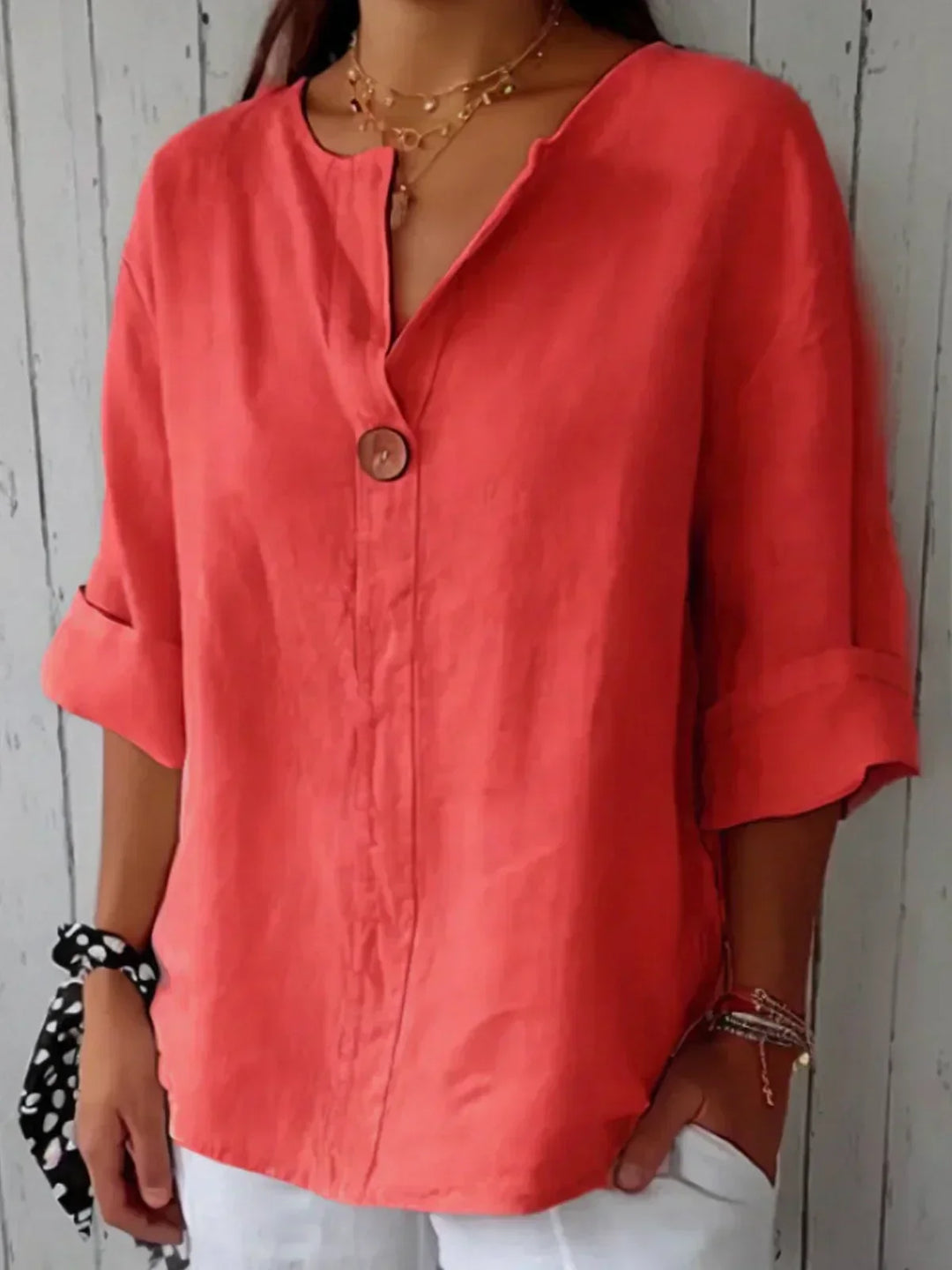 Luna - Blusa en V