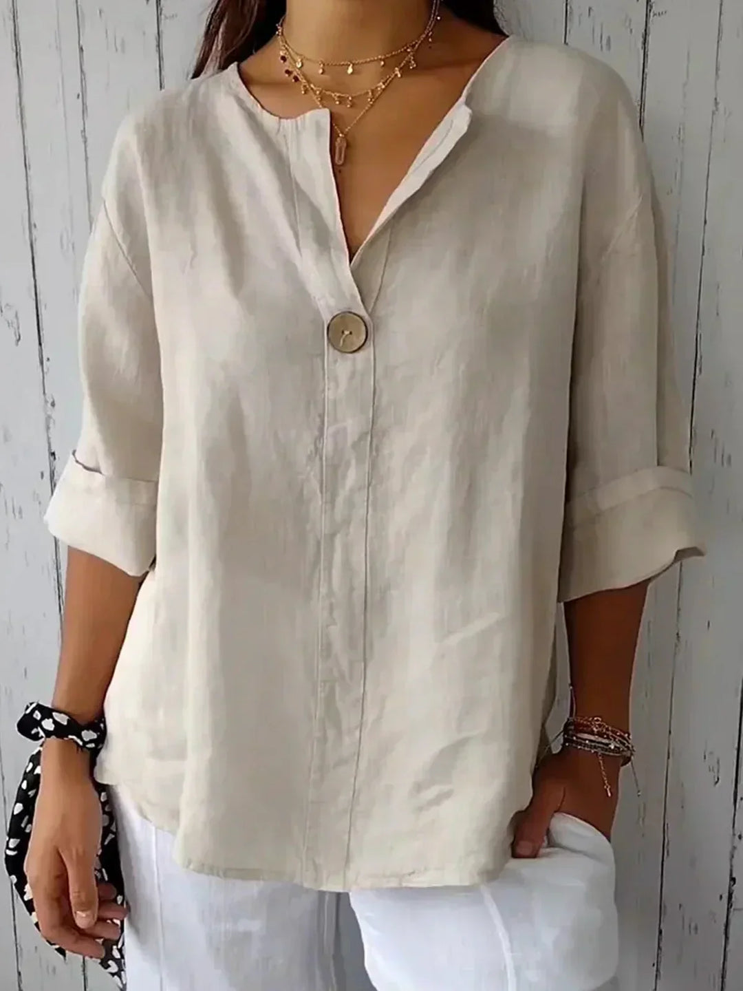 Luna - Blusa en V