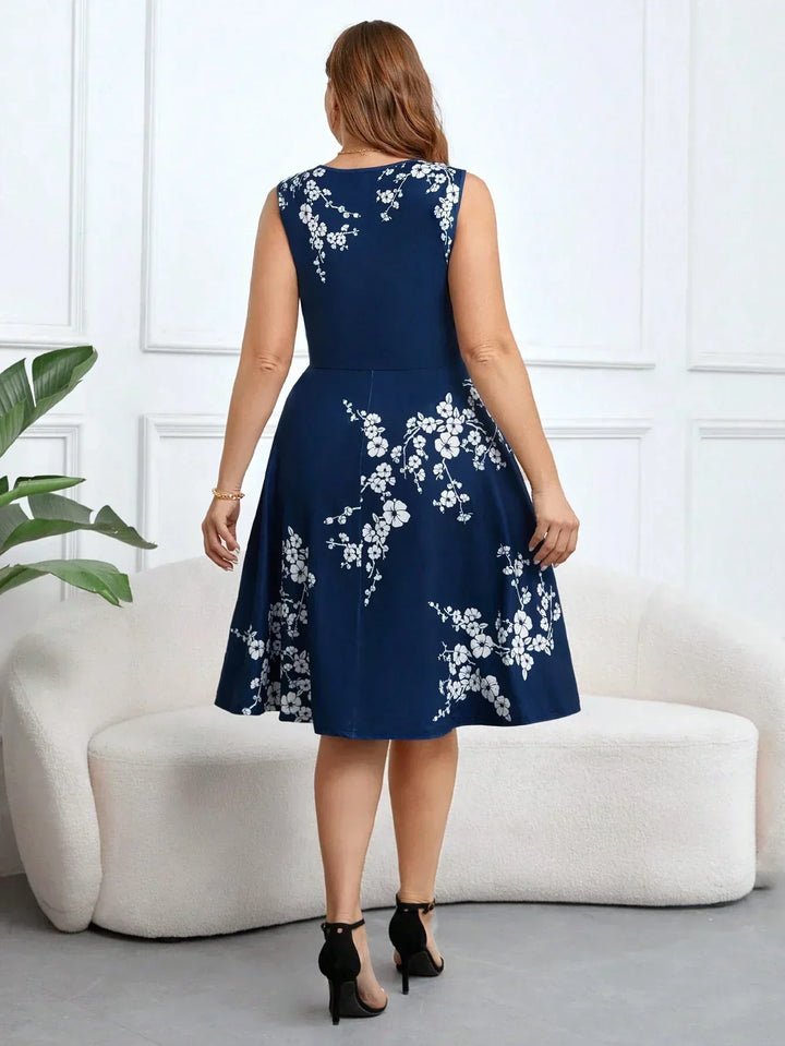 Daniela – Vestido boho de corte envolvente con estampado floral