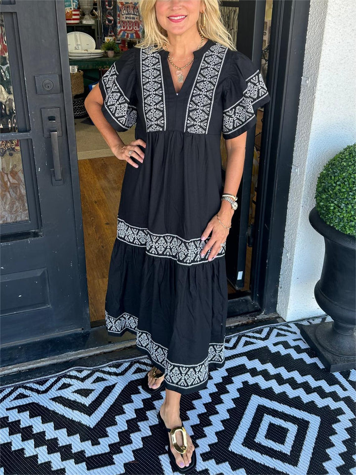 Anna – Vestido boho elegante