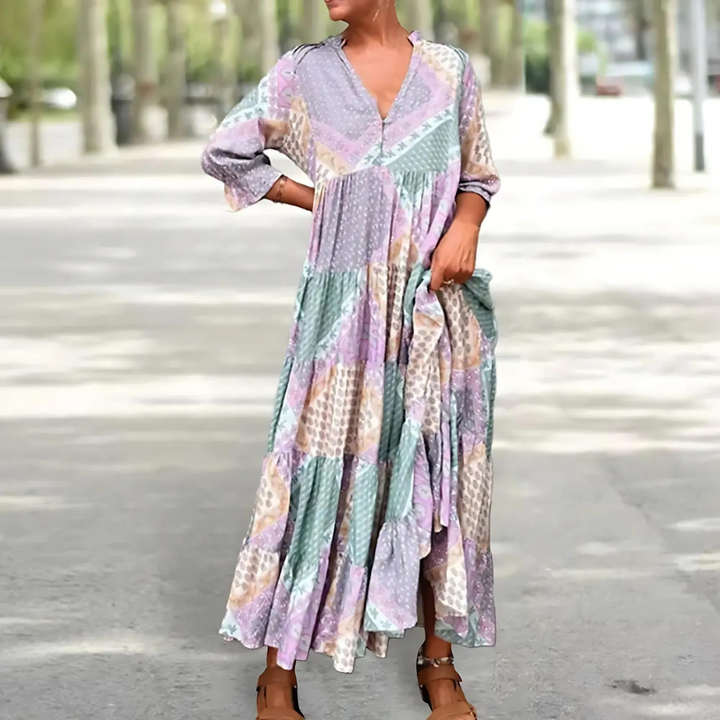 Floriana – Vestido boho estampado