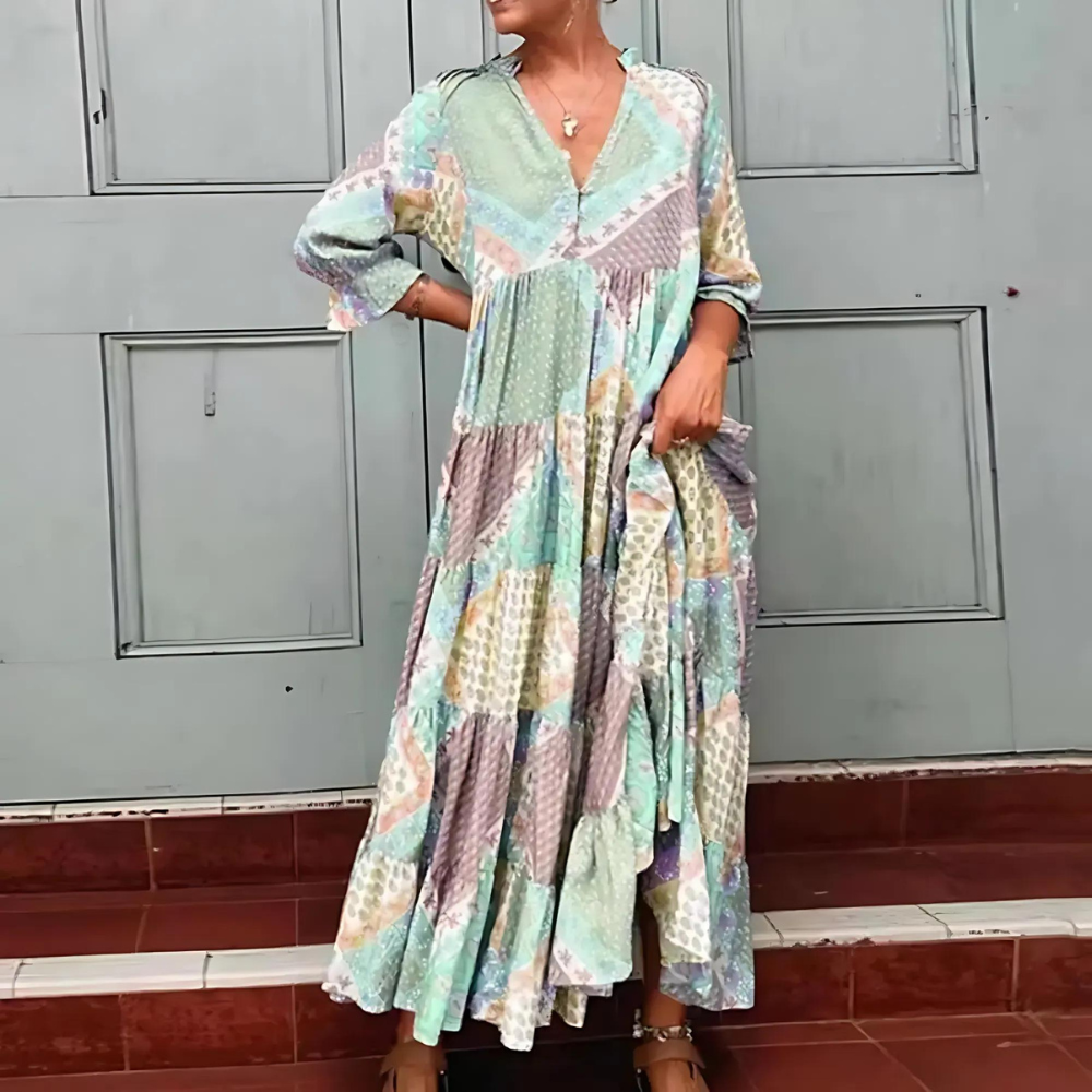 Floriana – Vestido boho estampado