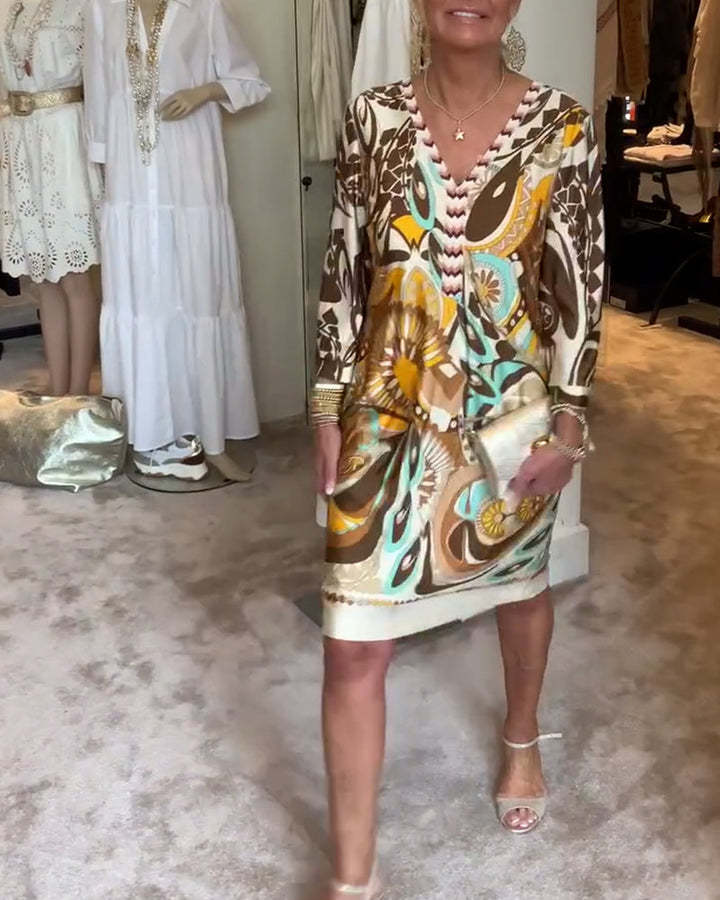 Marta – Vestido boho estampado solar