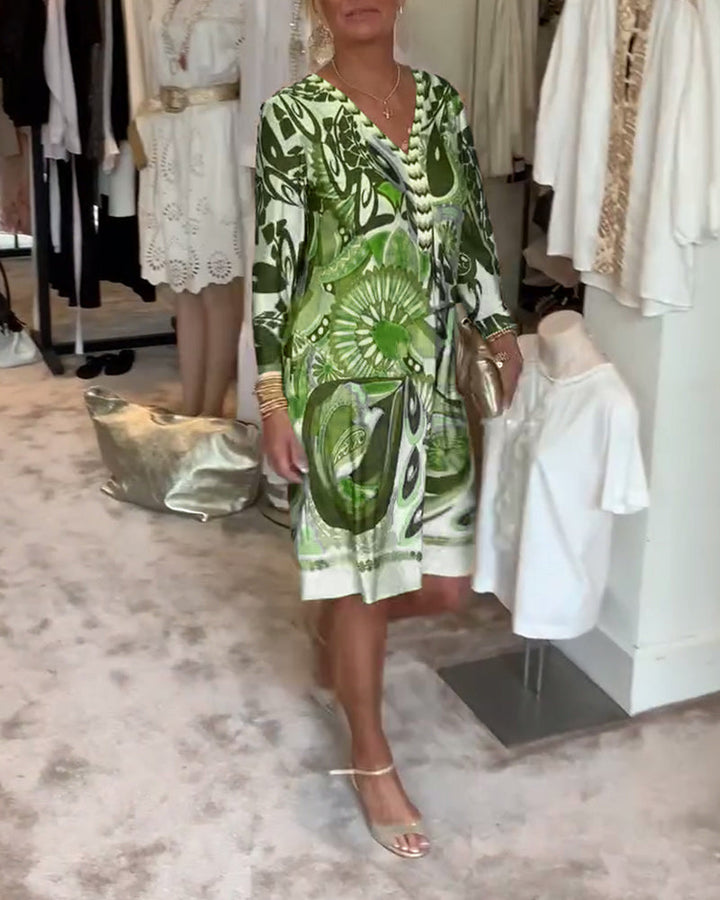 Marta – Vestido boho estampado solar