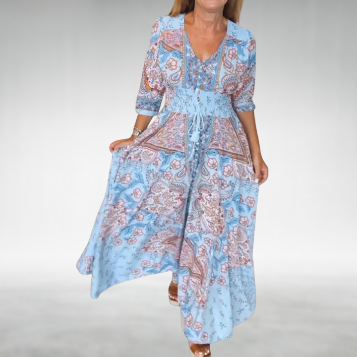Amara – Vestido boho maxi