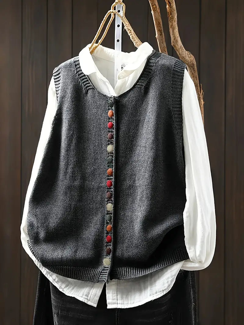 Gaelle | Chaleco Casual Elegante de Punto