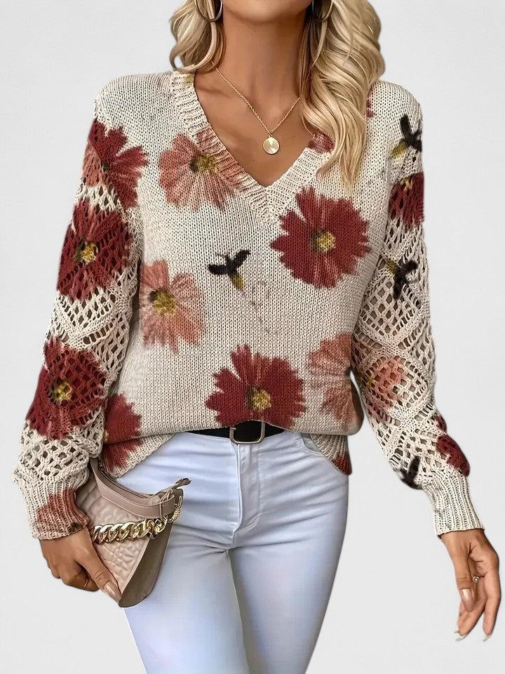 Aurélie | Suéter Elegante con Estampado Floral