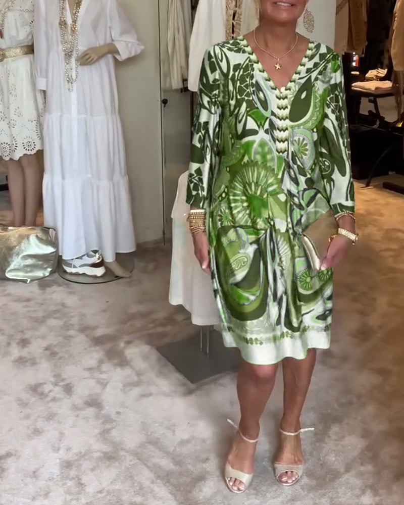 Marta – Vestido boho estampado solar