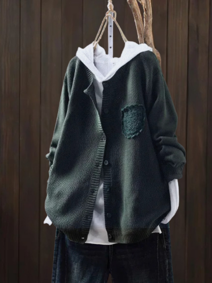 Ansley | Cárdigan de Punto con Detalle de Encaje