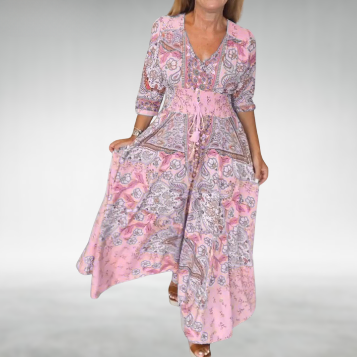 Amara – Vestido boho maxi