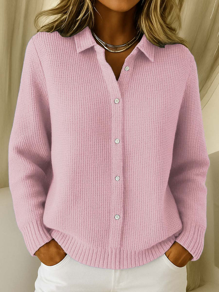 Elena | Cardigan Clásico en Punto Suave