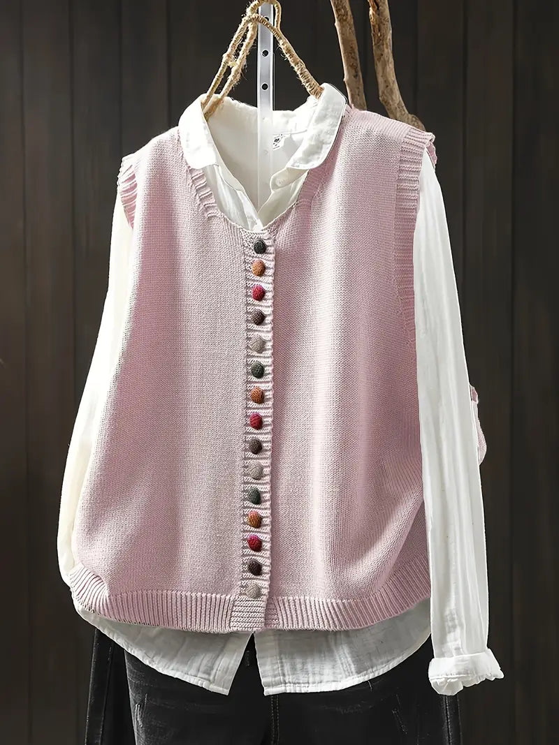 Gaelle | Chaleco Casual Elegante de Punto