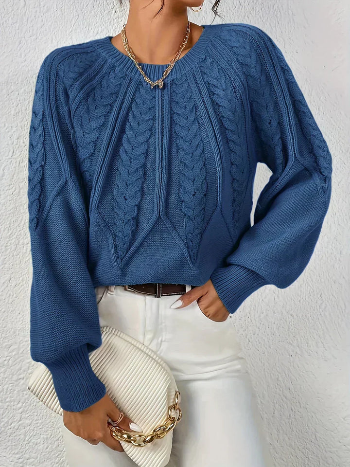 Rita | Jersey Elegante con Motivo Trenzado
