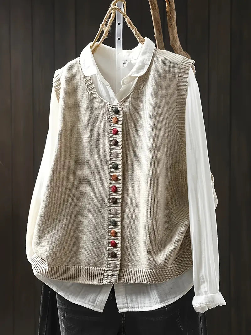 Gaelle | Chaleco Casual Elegante de Punto