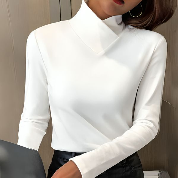 Liora | Camiseta de cuello alto chic
