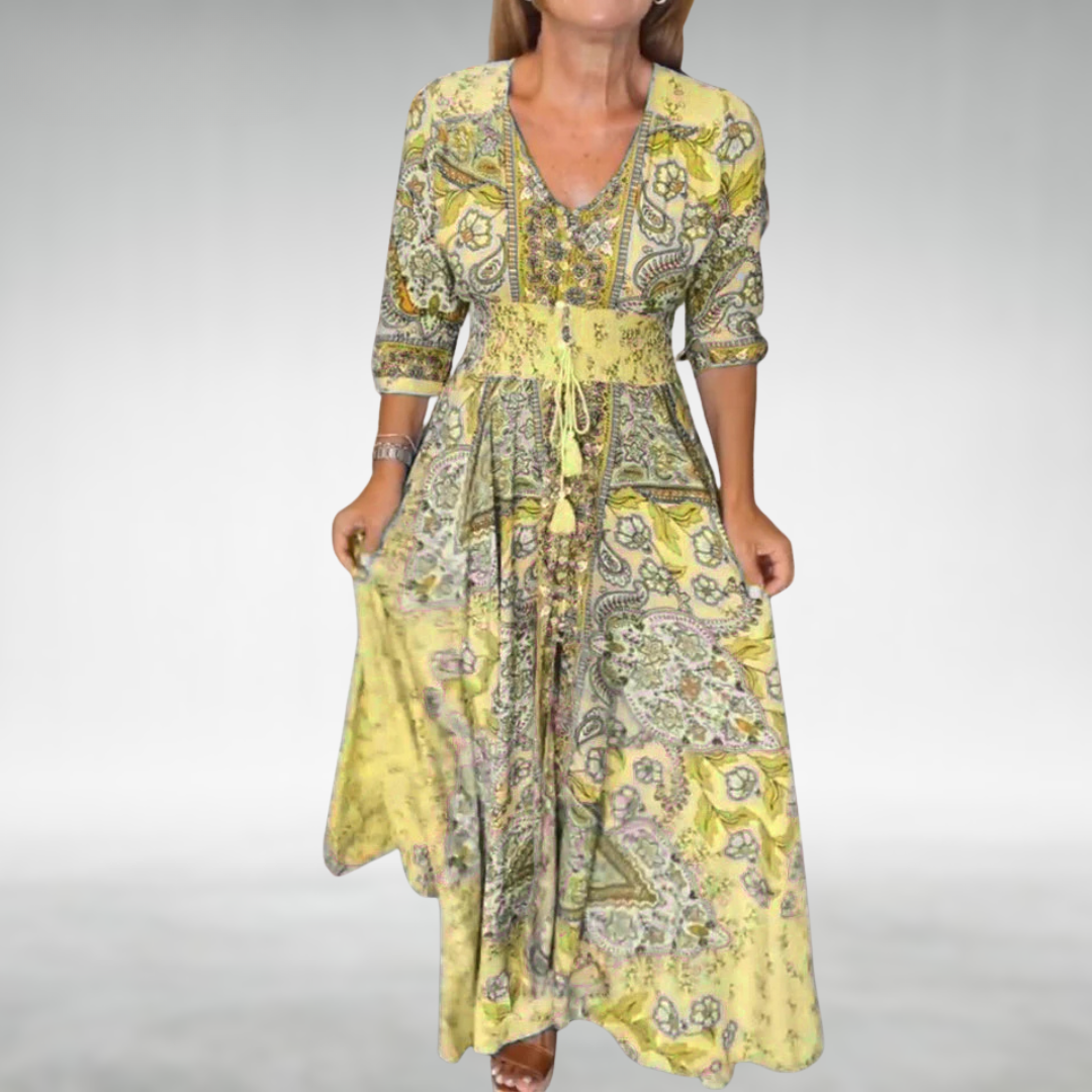 Amara – Vestido boho maxi