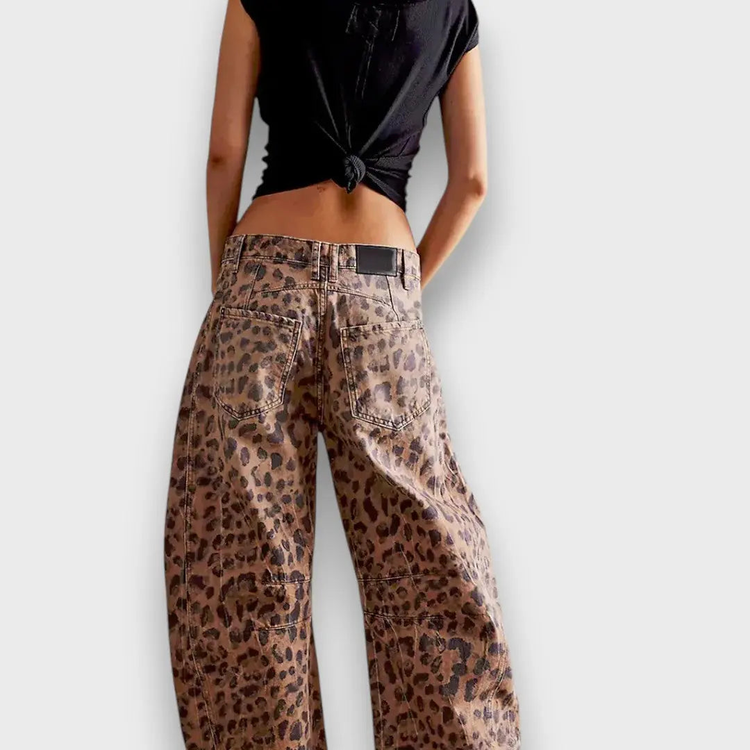 Edith – Pantalones con estampado animal
