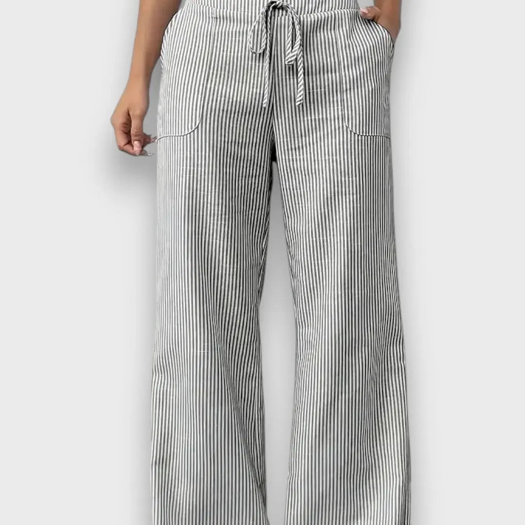 Karina – Pantalones con rayas finas