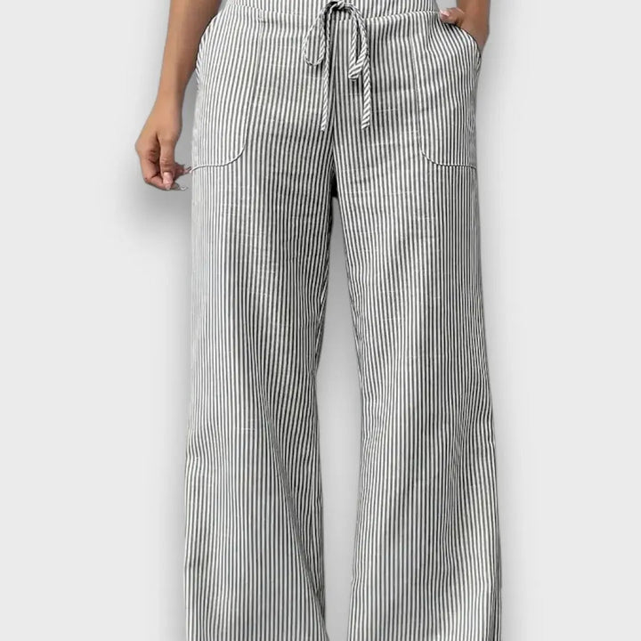Karina – Pantalones con rayas finas
