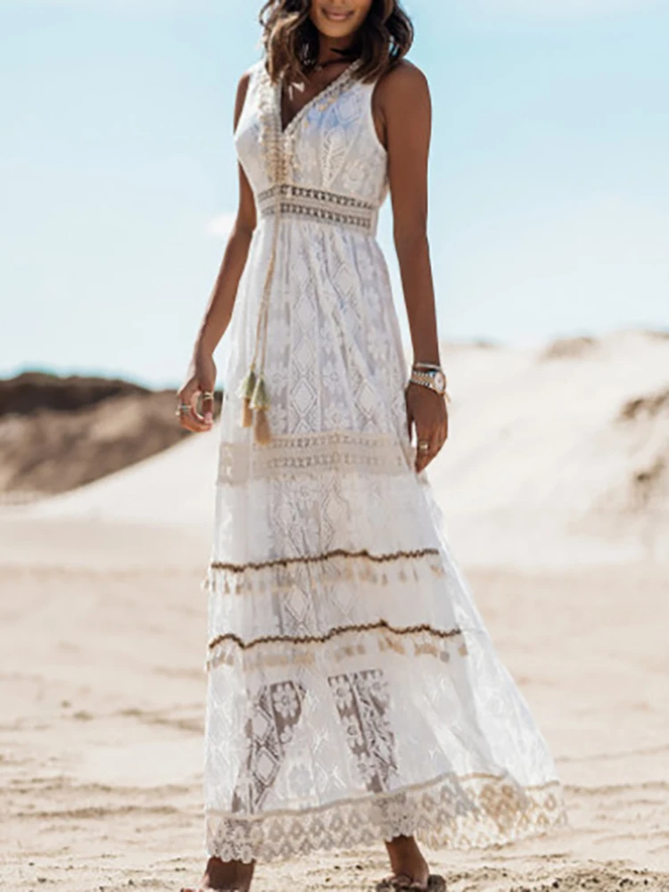 Alison – Vestido boho midi
