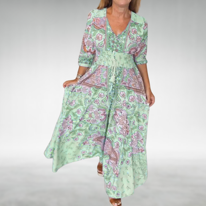 Amara – Vestido boho maxi