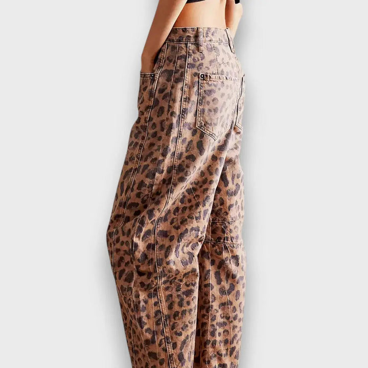 Edith – Pantalones con estampado animal