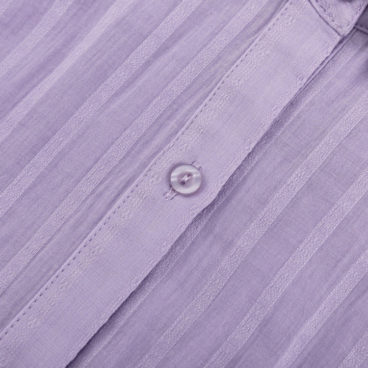 Yselia - Conjunto de dos piezas fluido con camisa y pantalones cortos