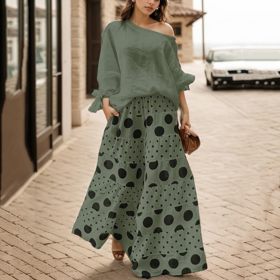 Viella - Conjunto completo de dos piezas estampado