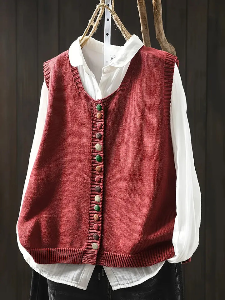Gaelle | Chaleco Casual Elegante de Punto