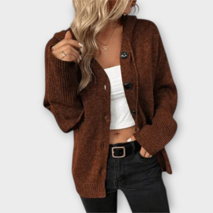 Brittan - Cardigan de Punto con Botones