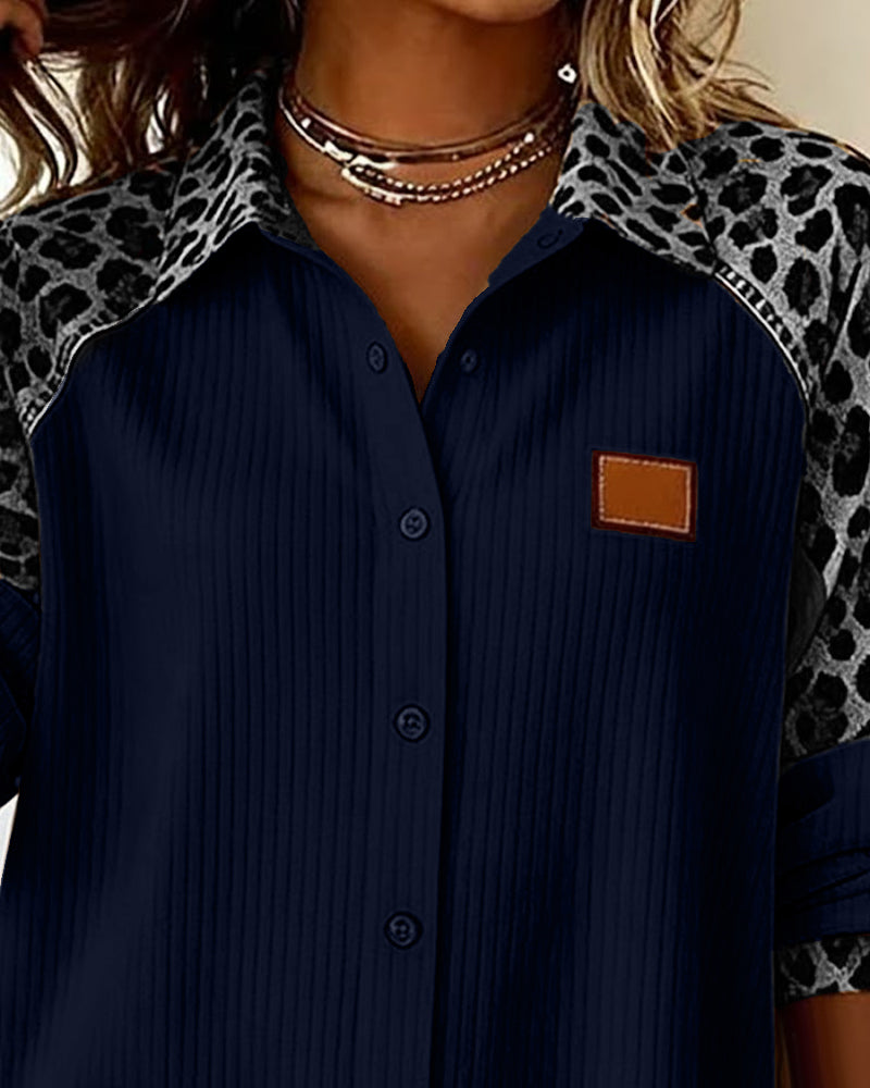 Jordana™ | Camisa Elegante con Estampado de Leopardo