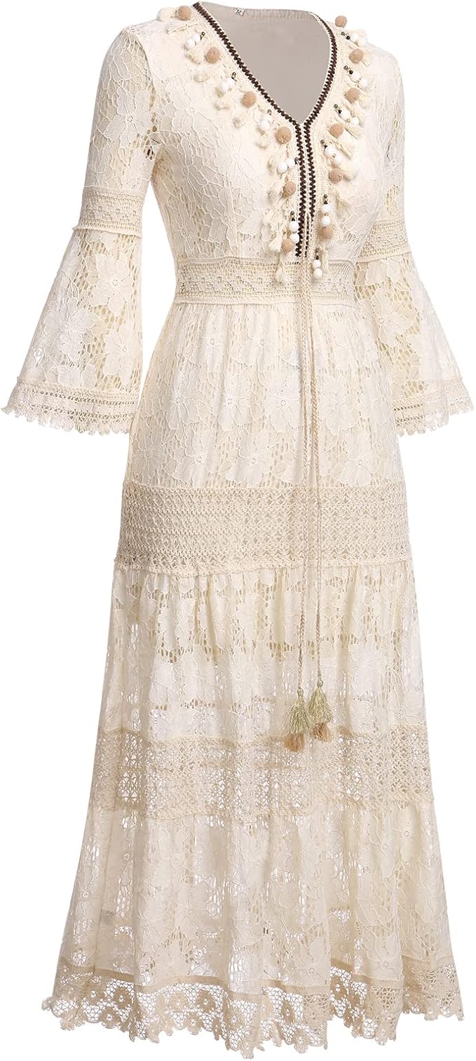 Amelia – Vestido boho de encaje