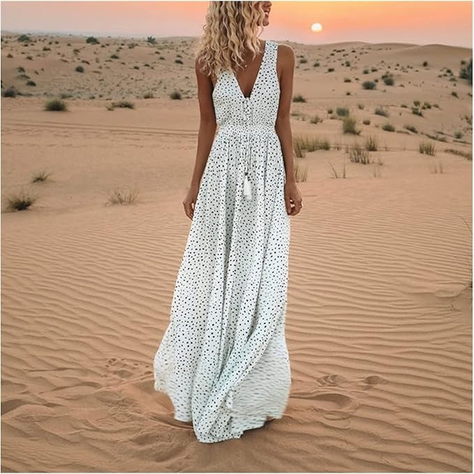 Gaia – Vestido boho maxi