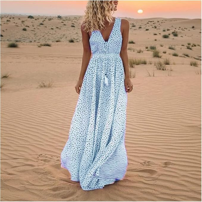 Gaia – Vestido boho maxi