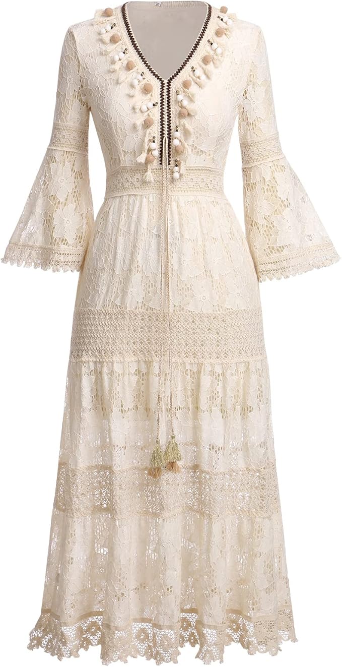 Amelia – Vestido boho de encaje