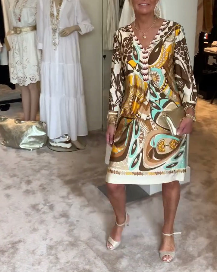 Marta – Vestido boho estampado solar