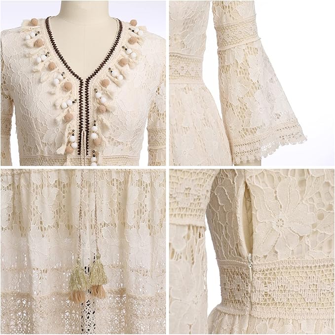 Amelia – Vestido boho de encaje