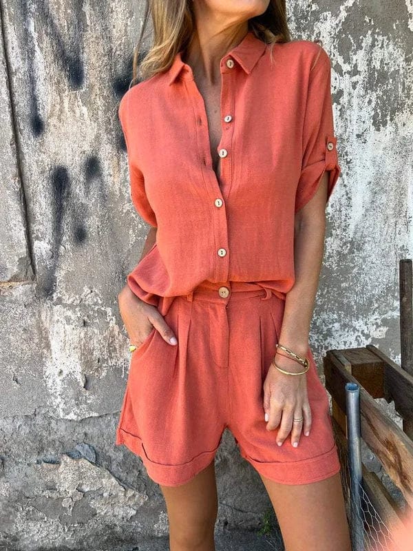 Noa - Conjunto completo de dos piezas en mezcla de lino