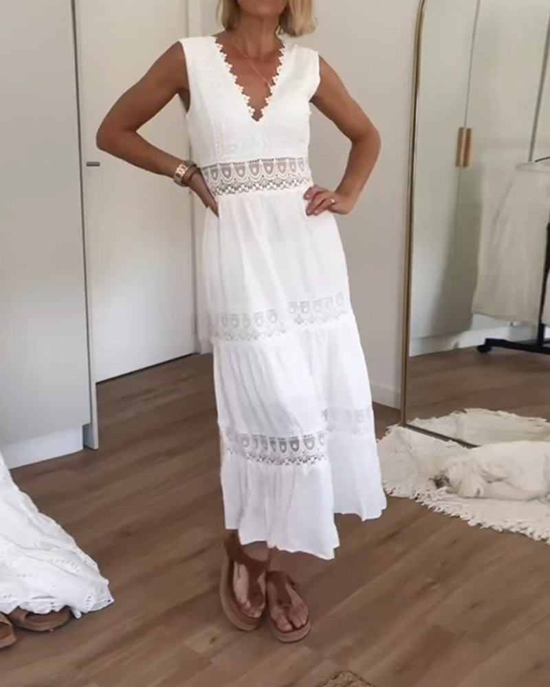 Circe – Vestido boho con escote en V