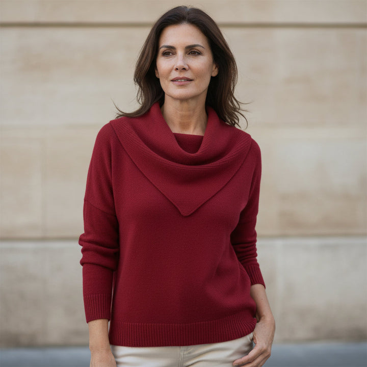 Liora | Jersey Cálido con Cuello Suave