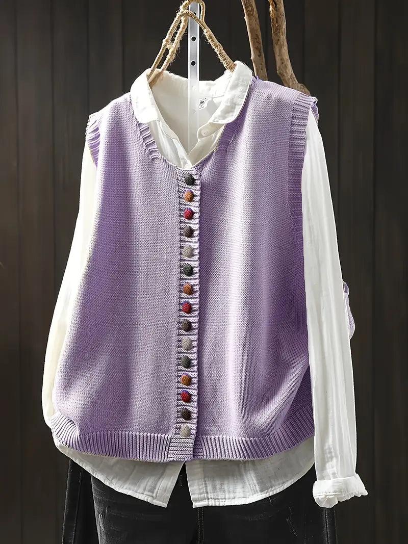 Gaelle | Chaleco Casual Elegante de Punto
