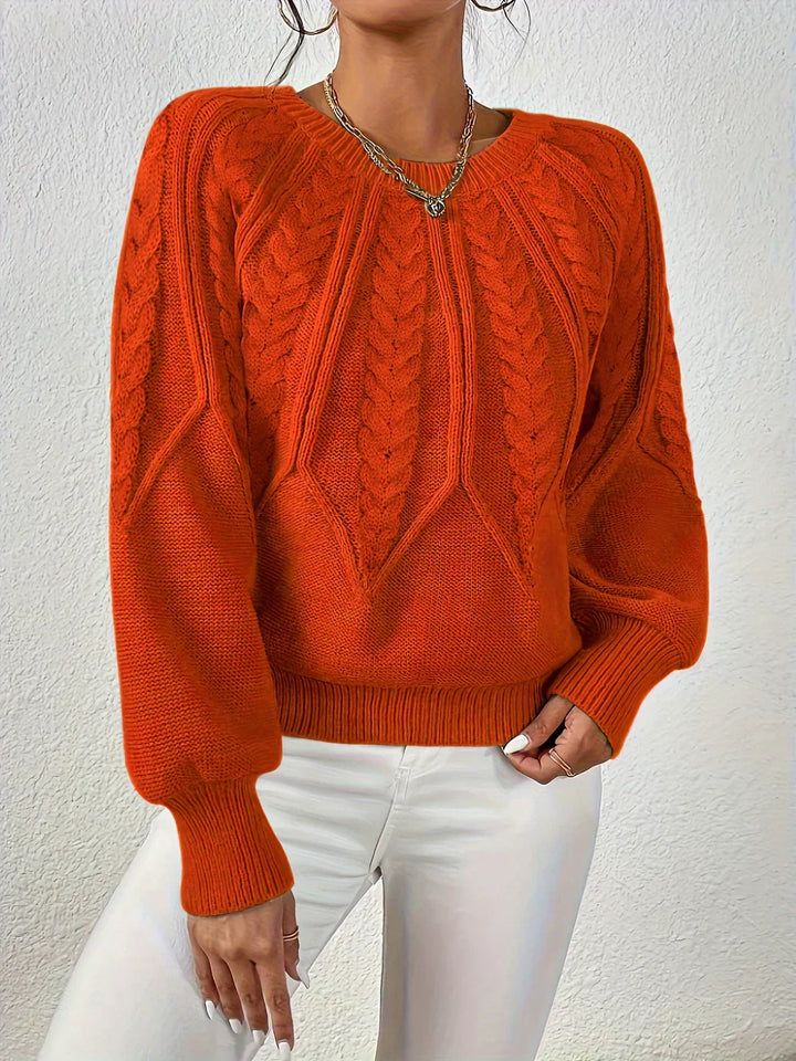 Rita | Jersey Elegante con Motivo Trenzado