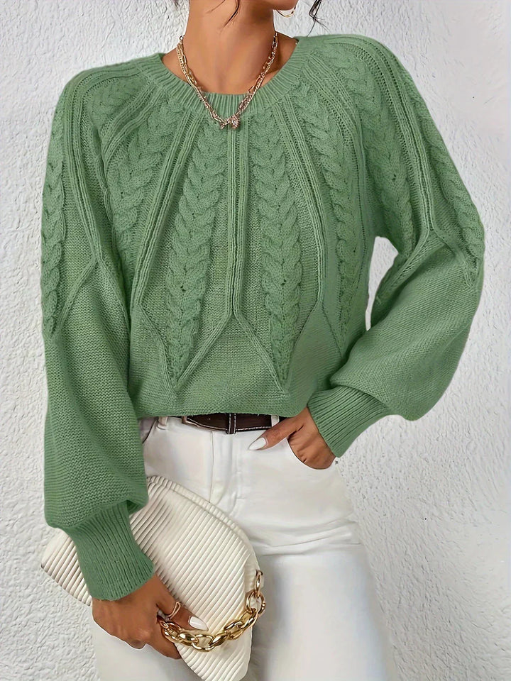 Rita | Jersey Elegante con Motivo Trenzado
