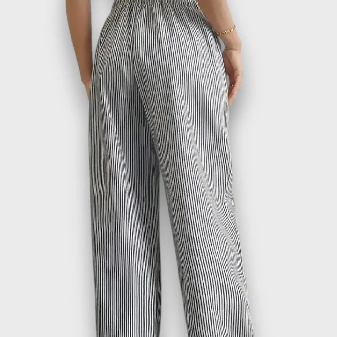 Karina – Pantalones con rayas finas