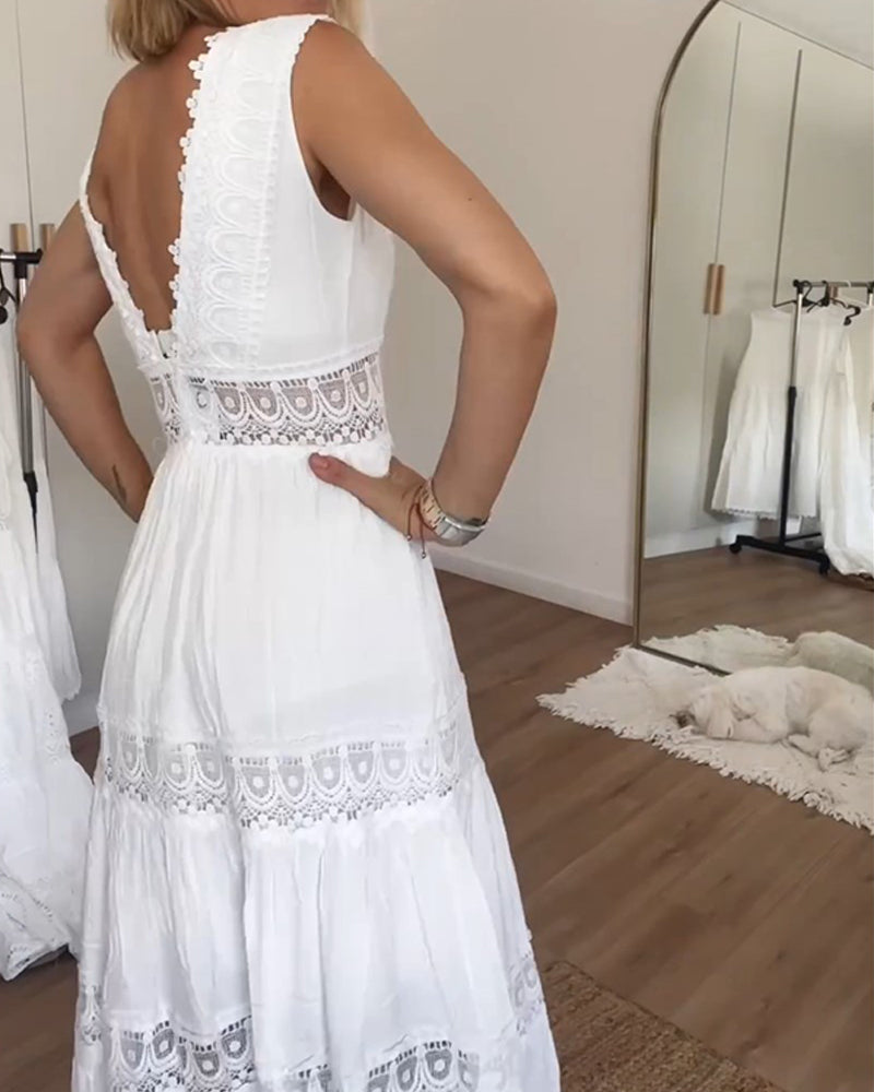 Circe – Vestido boho con escote en V