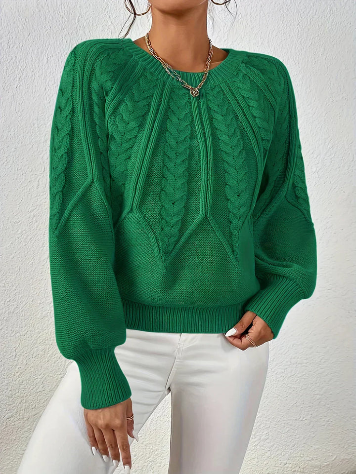 Rita | Jersey Elegante con Motivo Trenzado