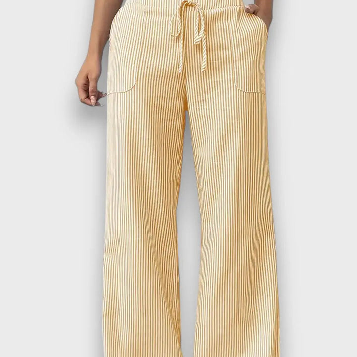 Karina – Pantalones con rayas finas